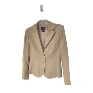 Moda International Women’s Two Piece Suit Tan Color Size 10